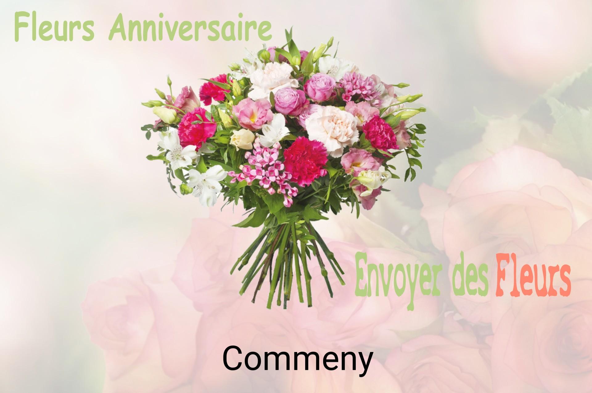 Bouquet de fleurs d’anniversaire livré à Commeny